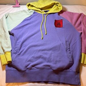 Teddy Fresh Pastel Hoodie with Yellow Accents